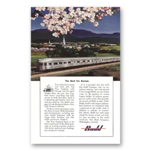1949 Budd Print Ad | Best For Boston