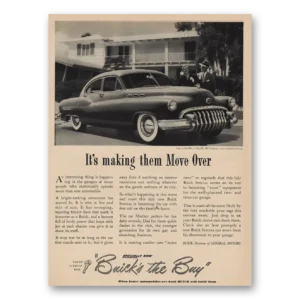 1949 Buick Print Ad | Making Them Move Over
