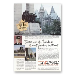1949 Canadian National Railways Print Ad | Most Popular