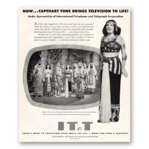 1949 Capehart Television Print Ad | Herva Nelli