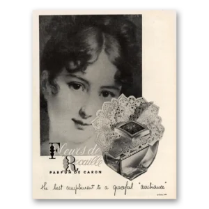 1949 Fleur de Rocaille Parfum Print Ad | Graceful Ambiance