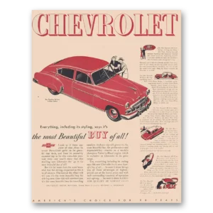 1949 Chevrolet Fleetline Print Ad | Most Beautiful