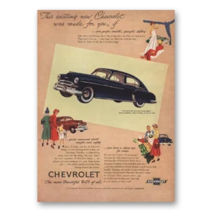 1949 Chevrolet Fleetline Print Ad | Made For You