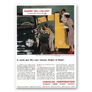 1949 Chrysler Corporation Print Ad | Imagination