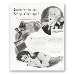 1949 Comptometer Adding Calculating Machines Print Ad | While You Sleep