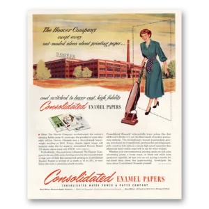 1949 Consolidated Enamel Papers Print Ad | Company