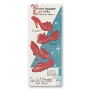 1949 Daniel Green Slippers Print Ad | Comfy Slippers
