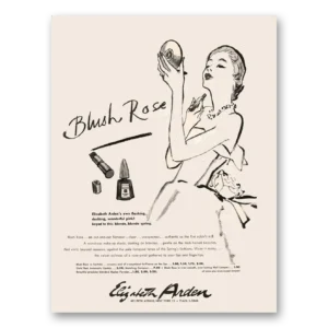 1949 Elizabeth Arden Print Ad | Blush Rose