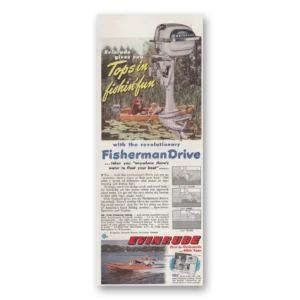 1949 Evinrude Print Ad | Fishin Fun