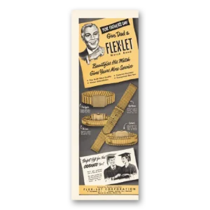 1949 Flex-Let Corp Print Ad | Band Beautifies