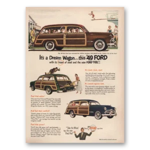 1949 Ford Wagons Print Ad | Dream Wagon