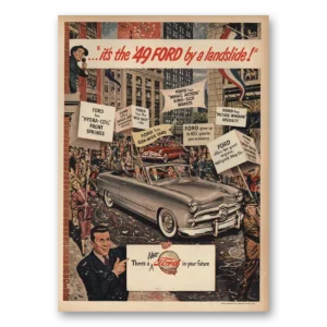 1949 Ford Print Ad | Landslide