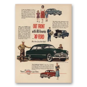 1949 Ford Print Ad | I Taxi My Family