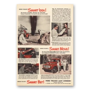 1949 Ford Trucks Print Ad | George Failing
