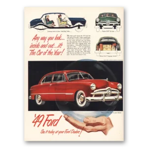 1949 Ford Print Ad | Any Way You Look Car Of The Year