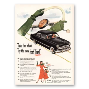 1949 Ford Print Ad | Take Wheel