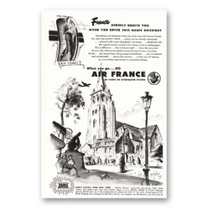 1949 Air France Print Ad | France Herself