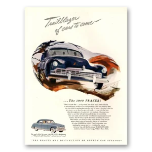 1949 Frazer Manhattan Sedan Print Ad | Trailblazer