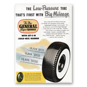 1949 General Tire Print Ad | Super Squeegee