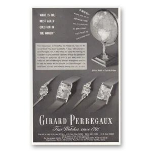 1949 Girard Perregaux Print Ad | Most Asked Question