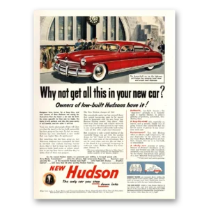 1949 Hudson Motor Car Print Ad | Why Not