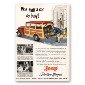 1949 Jeep Station Wagon Print Ad | Car So Busy