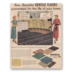 1949 Kentile Flooring Print Ad | Life Home