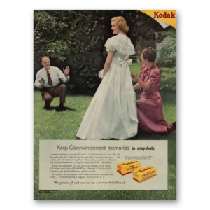 1949 Kodak Film Print Ad | Commencement