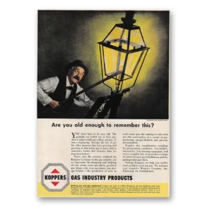 1949 Koppers Gas Industry Products Print Ad | Old Enough
