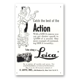 1949 Leica Cameras Print Ad | Catch Best Action