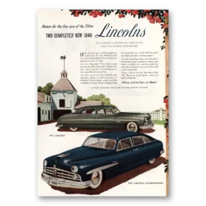 1948 Lincoln Cosmopolitan Print Ad | Pattern Fine Cars
