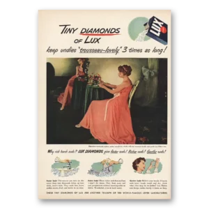 1949 Lux Soap Print Ad | Tiny Diamonds