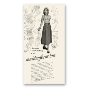 1949 Maidenform Undergarments Print Ad | I Dreamed