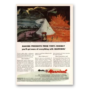 1949 Martin Marvinol Print Ad | Vinyl Resins
