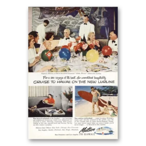 1949 Matson Line Print Ad | Lurline