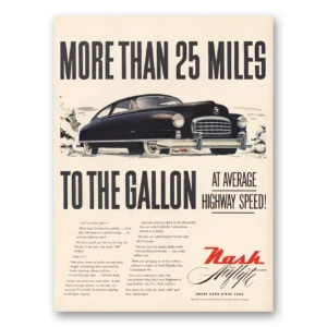 1949 Nash Motors Print Ad | Airflyte