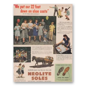 1949 Neolite Soles Print Ad | 22 Feet Down