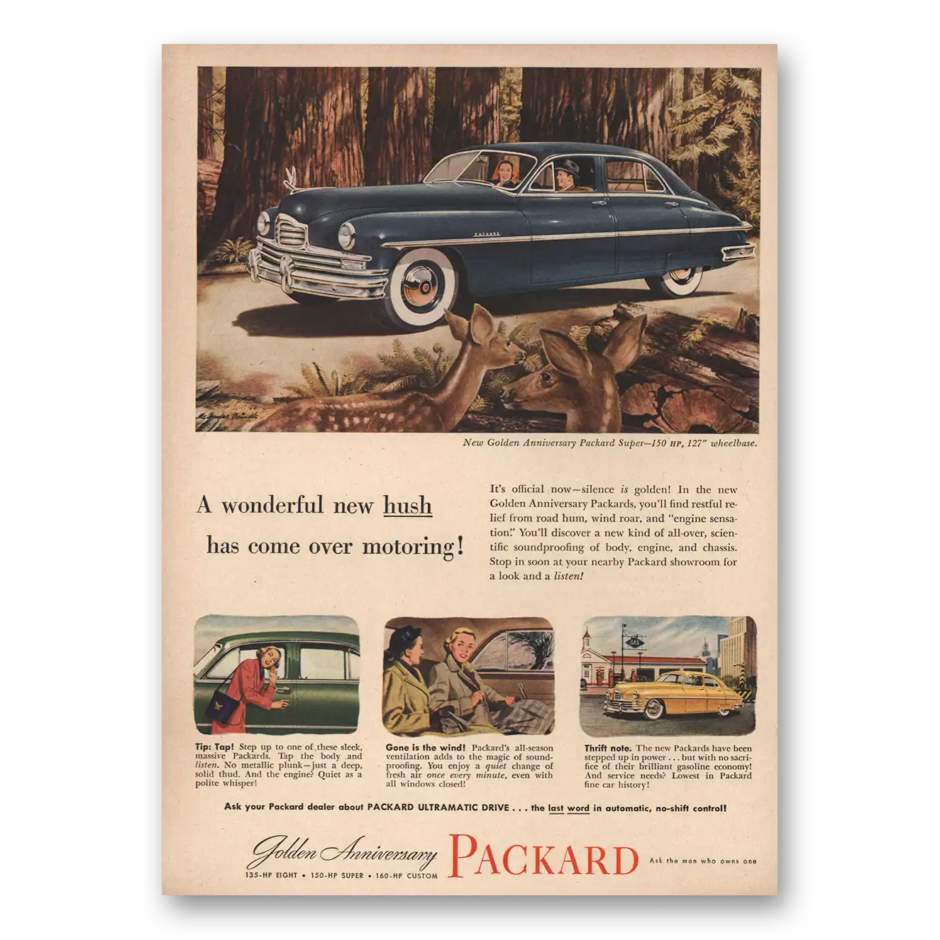 1949 Packard Golden Anniversary Print Ad | New Hush
