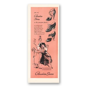 1949 Paradise Shoes Print Ad | Smartest Places