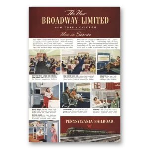 1949 Pennsylvania Railroad Print Ad | Broadway Limited