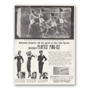 1950 Playtex Undergarments Print Ad | Pink Ice Girdle