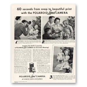 1949 Polaroid Land Camera Print Ad | Beautiful Print