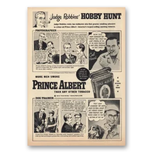 1949 Prince Albert Tobacco Print Ad | Prince Albert Tobacco