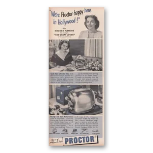 1949 Proctor Toaster Print Ad | Rhonda Fleming