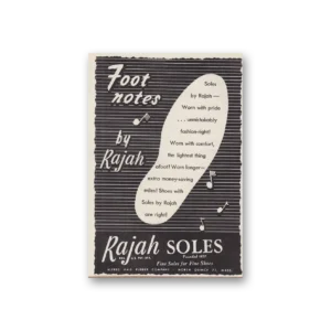 1949 Rajah Soles Print Ad | Foot Notes