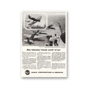 1949 RCA Television Print Ad | Sea In Port