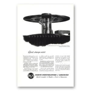 1949 RCA Radios Print Ad | Quick Change