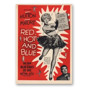 1949 Red Hot and Blue Promo Print Ad | Betty Hutton