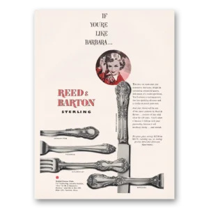 1949 Reed & Barton Silver Print Ad | Like Barbara