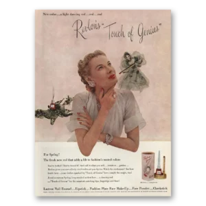1949 Revlon Touch of Genius Print Ad | Light Dancing
